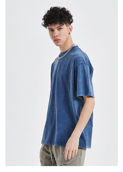 Vintage Dyed Oversize Short-sleeve T-shirt & Vintage Dyed Short Sweatpants Setup WN6631