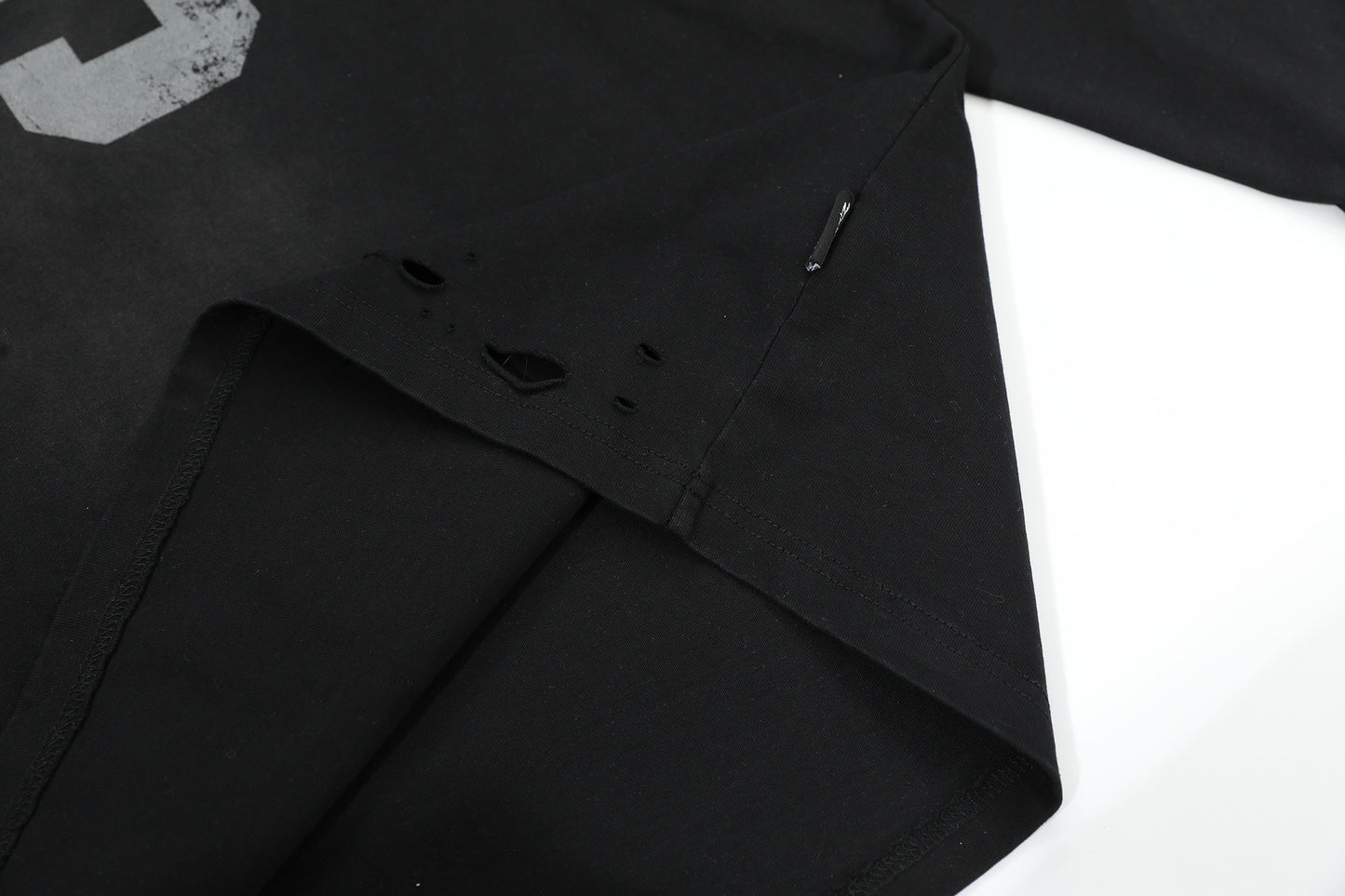 Washed Gradient Oversize Long Sleeve T-Shirt WN14022