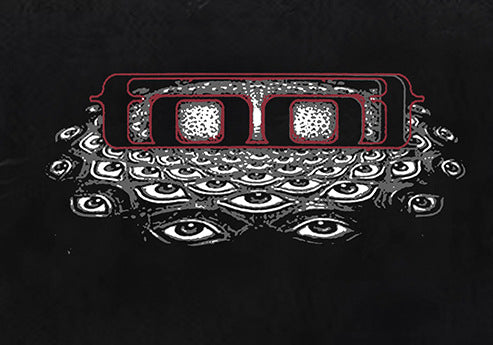 Washed Damage Abstract Graphic Print Short Sleeve T-Shirt WN26818