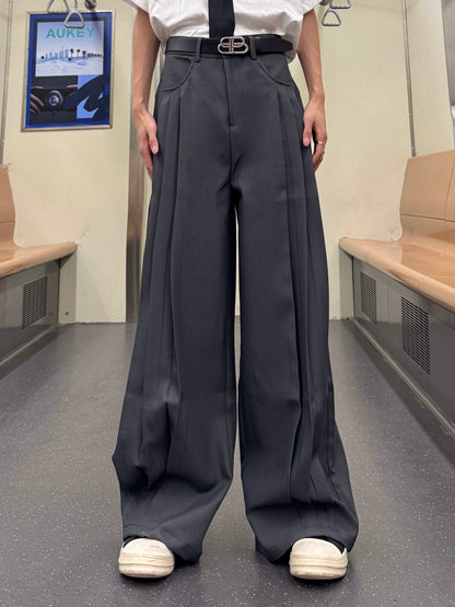 Pleats Wide Leg Trousers WN20757