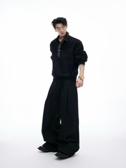 Sequin Pin Long Sleeve Polo Shirt WN21218