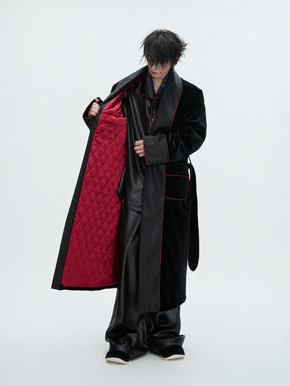 Velvet Thick Lining Lounge Coat WN22614