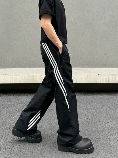 Three Stripe Design Straight Sporty Pants WN19494