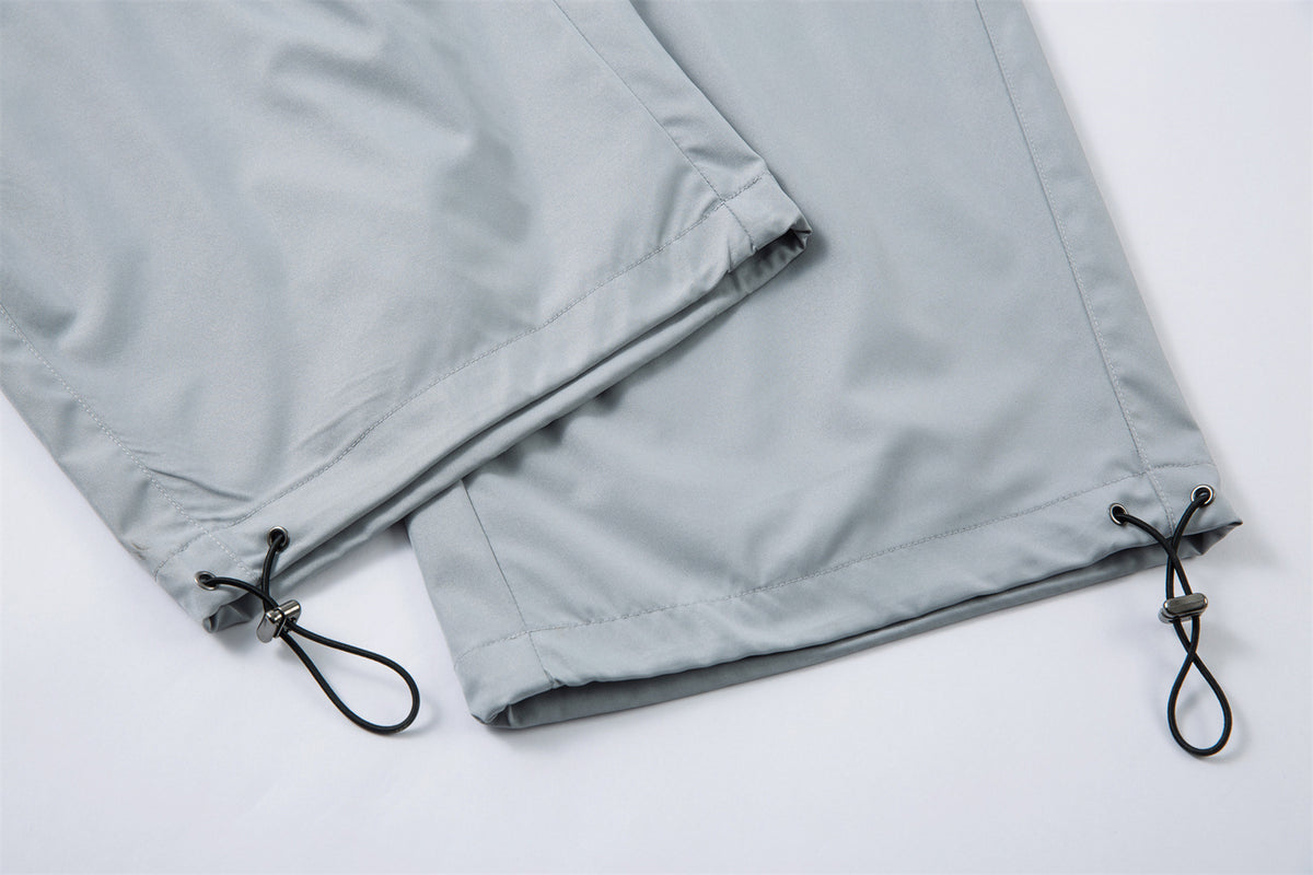 Lightweight Pleats Wide Leg Cargo Pants WN26862