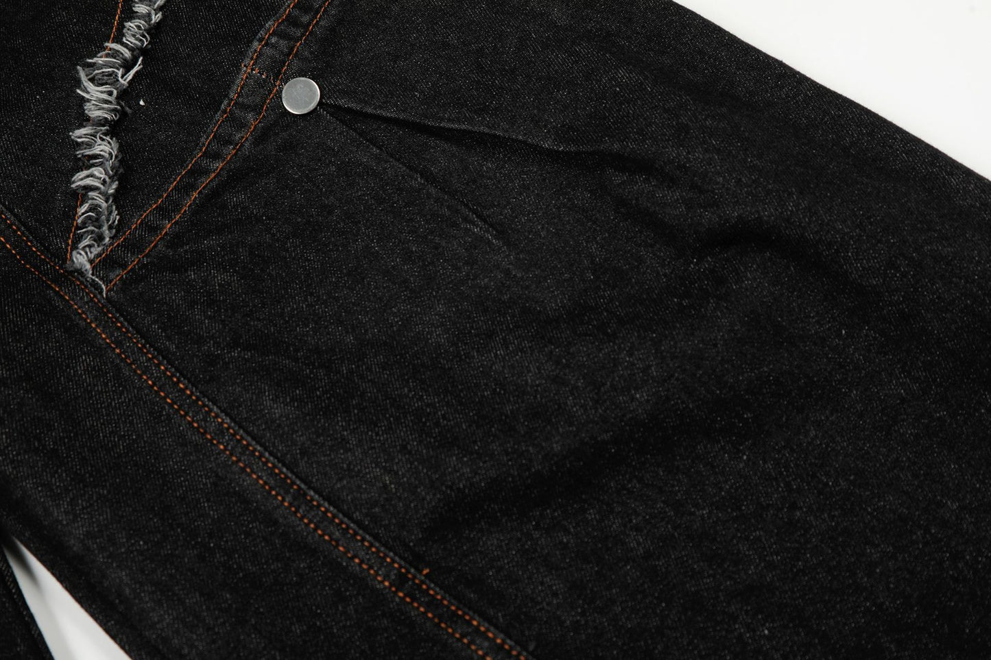 Raw Deconstruction Curved Denim Jeans WN25992