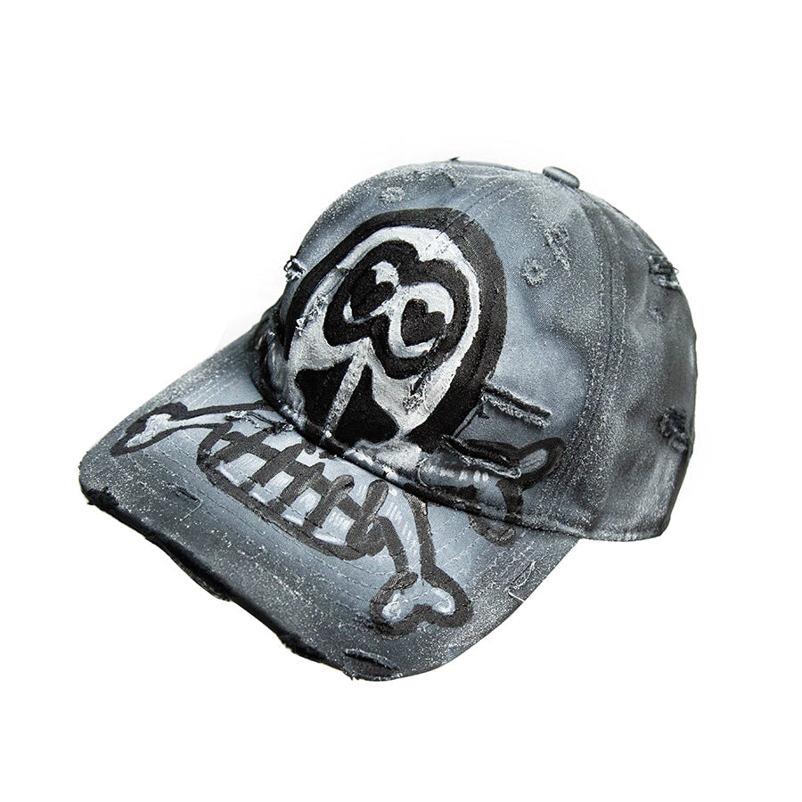 Graffiti Skull Tie-Dye Design Cap WN21136