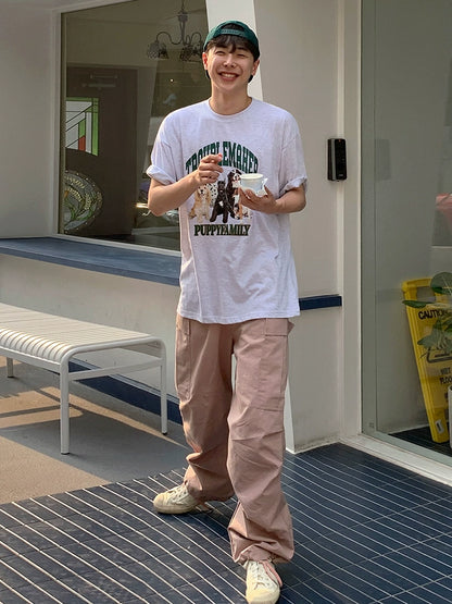 Utility Wide Leg Straight Pants WN20327