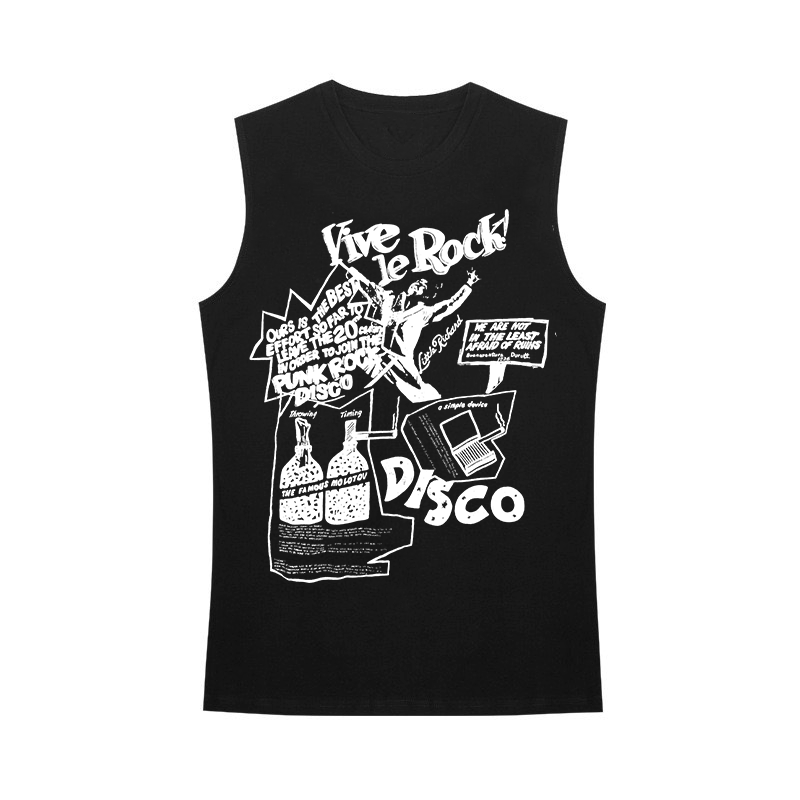 Graphic Print Sleeveless T-Shirt WN16066