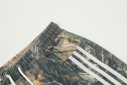 Camouflage Leaf Print Straight Pants WN11501