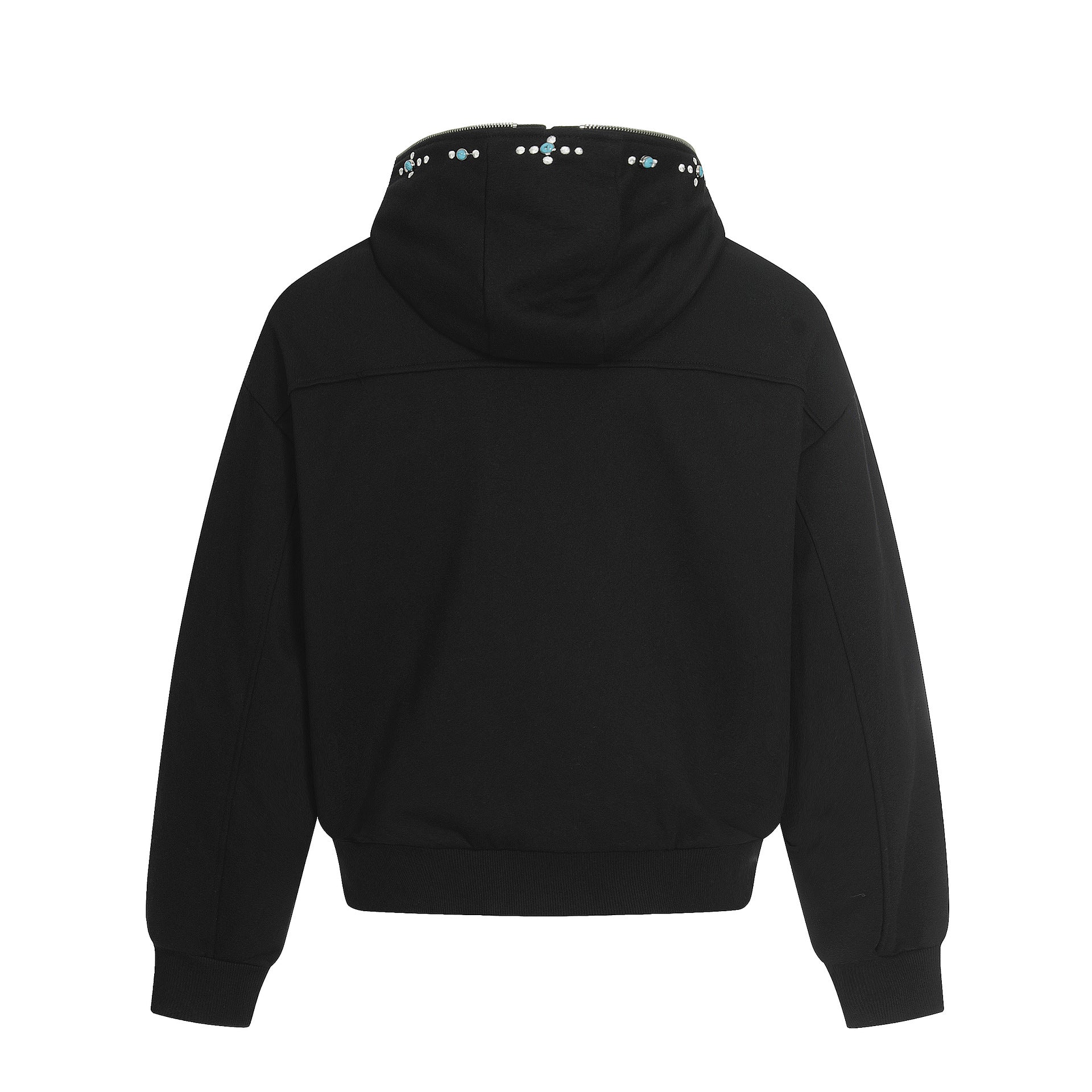 Turquoise Stone Zipper Hoodie WN25932 – WONDER NOAH