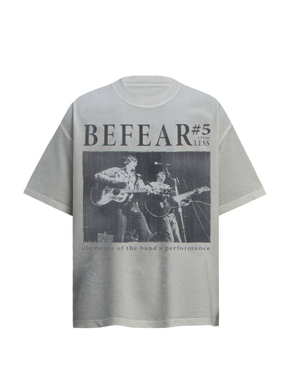 Waffle Rock Graphic Heavyweight Oversize Short Sleeve T-Shirt WN26354