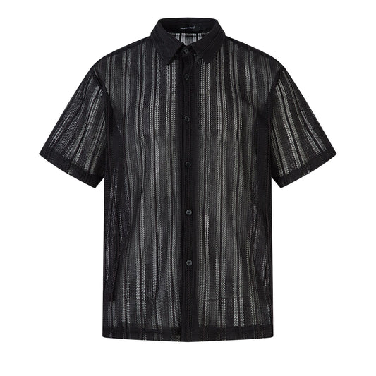 Hollow Lightweight Breathable Short Sleeve Shirt WN26847