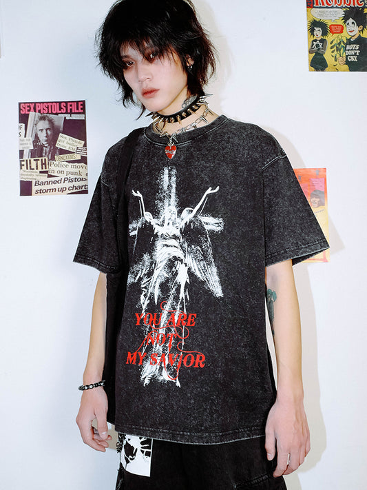 Punk Rock Oversize Short Sleeve T-Shirt WN15908