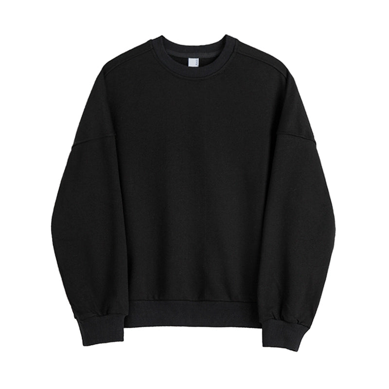 Oversize Round Neck Pullover Sweatshirt WN6675