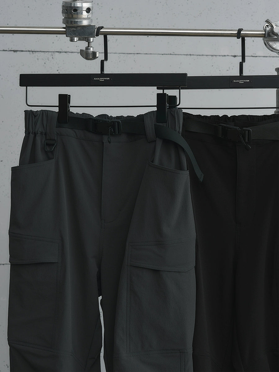 Cargo Design Buckle Flare Pants WN17641