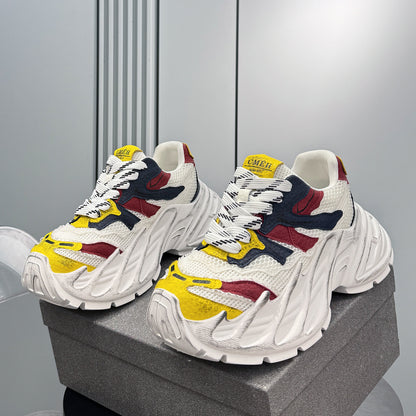 Mesh Washed Thick Sole Sneakers WN24661