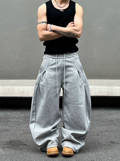 Drawstring Design Sporty Sweatpants WN19419
