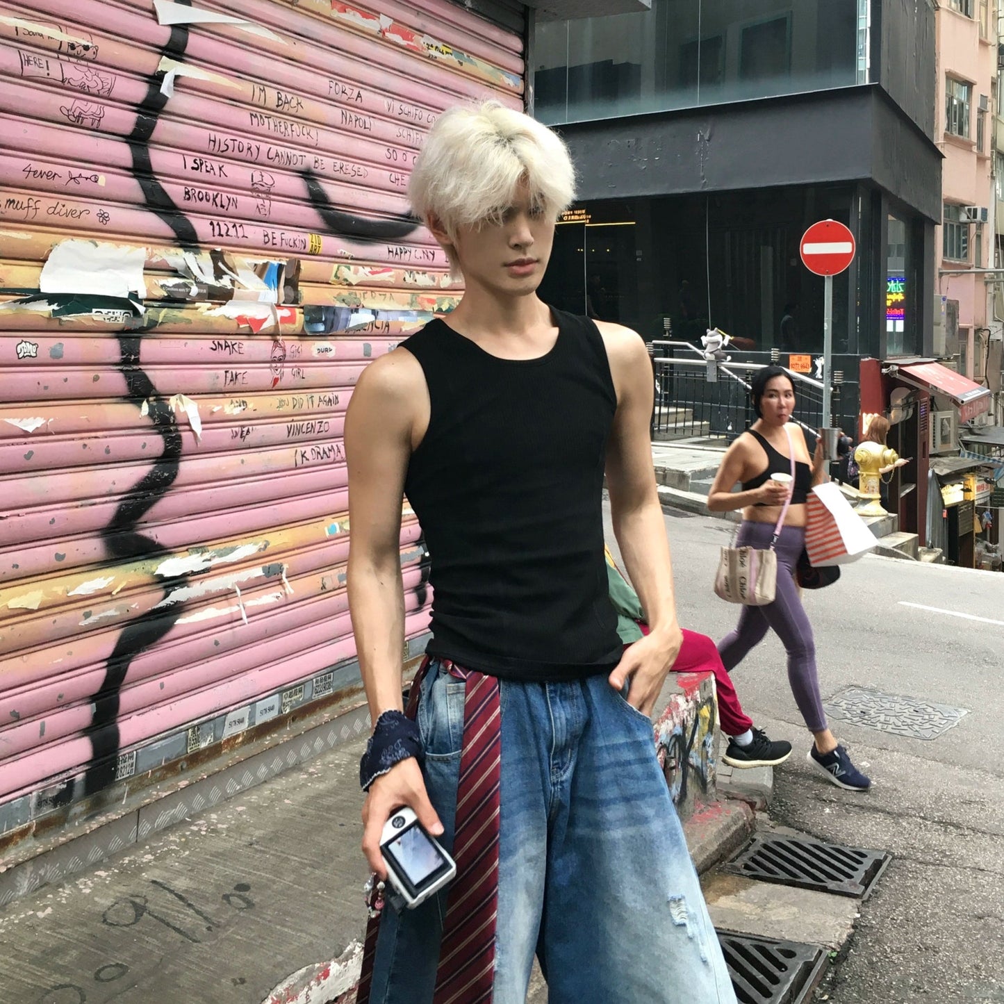 Stretch Plain Knit Vest WN19912