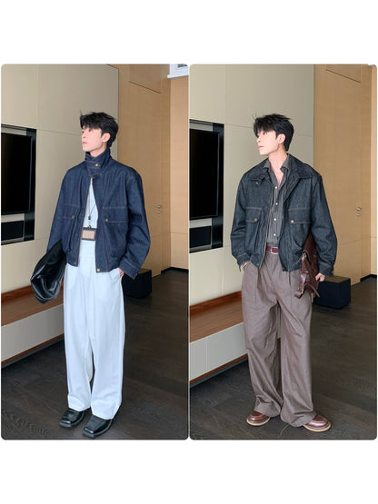 Zipper Denim Jacket WN20477