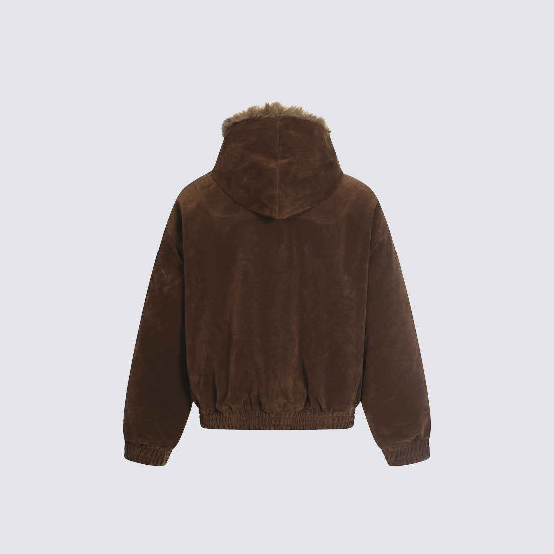 Fake Fur Collar Toggle Detail Cropped Jacket WN27802