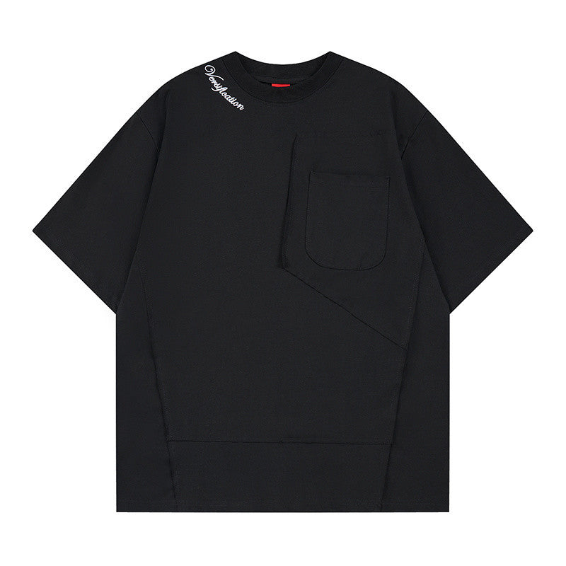 Oversize Pocket Detail Short Sleeve T-Shirt WN24442