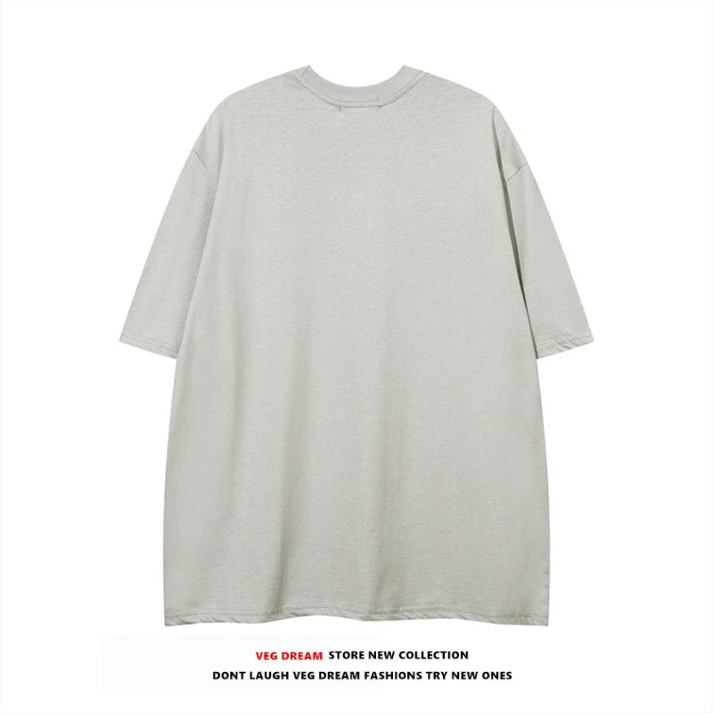 Oversize Print Short-sleeve T-shirt WN5489