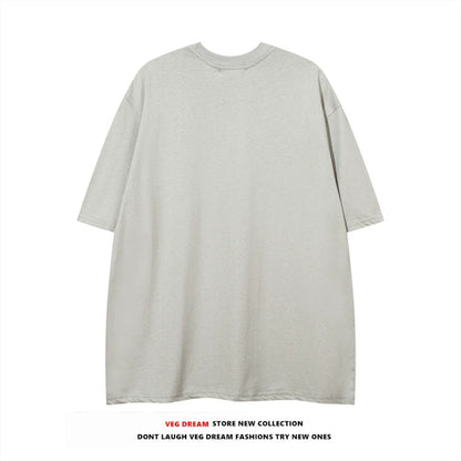 Oversize Print Short-sleeve T-shirt WN5489