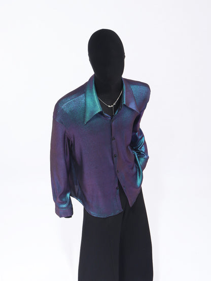 Gradient Design Long Sleeve Shirt WN23745