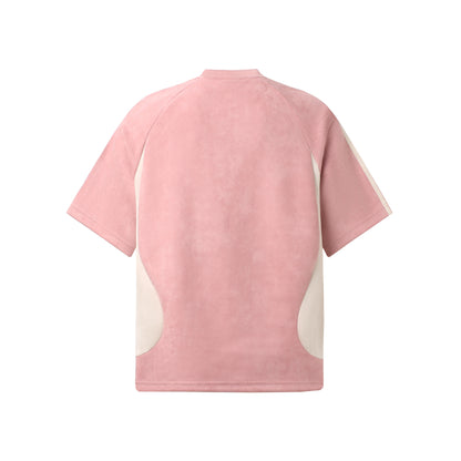 Suede Logo Oversize Short Sleeve T-Shirt WN26077