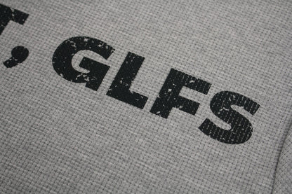 Waffle Newspaper Print Studs Short Sleeve T-Shirt WN25995