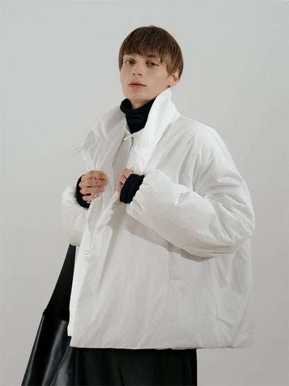 Button High-Neck Puffer Jacket WN21544