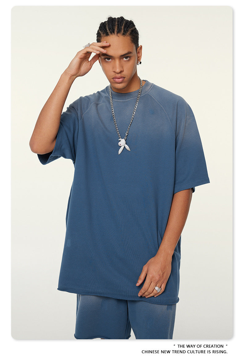 Washed Oversize Raglan-sleeve T-shirt WN6430