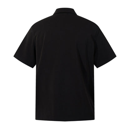 Zipper Design Heavyweight Short Sleeve T-Shirt WN26854