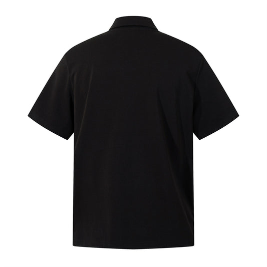 Zipper Design Heavyweight Short Sleeve T-Shirt WN26854