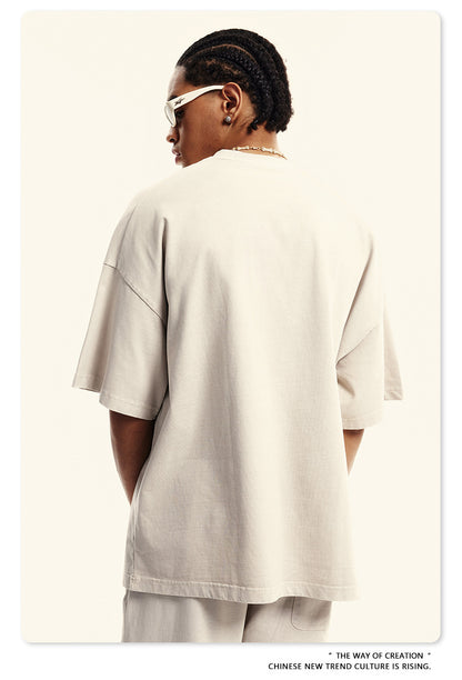 Washed Oversize Short-sleeve T-shirt WN6454