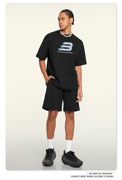 Oversize Print Short Sleeve T-Shirt WN7828