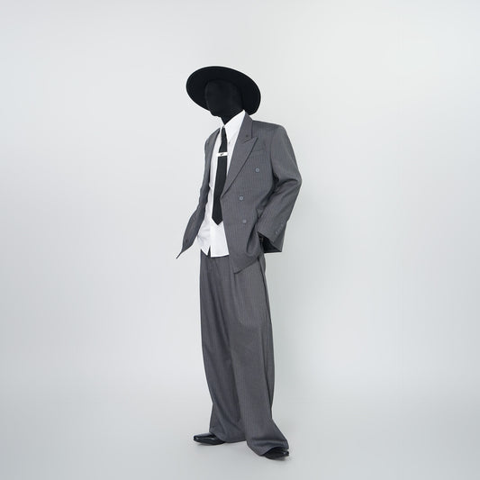 Stripe Tailored Jacket & Stripe Wide Leg Trousers Setup WN24295