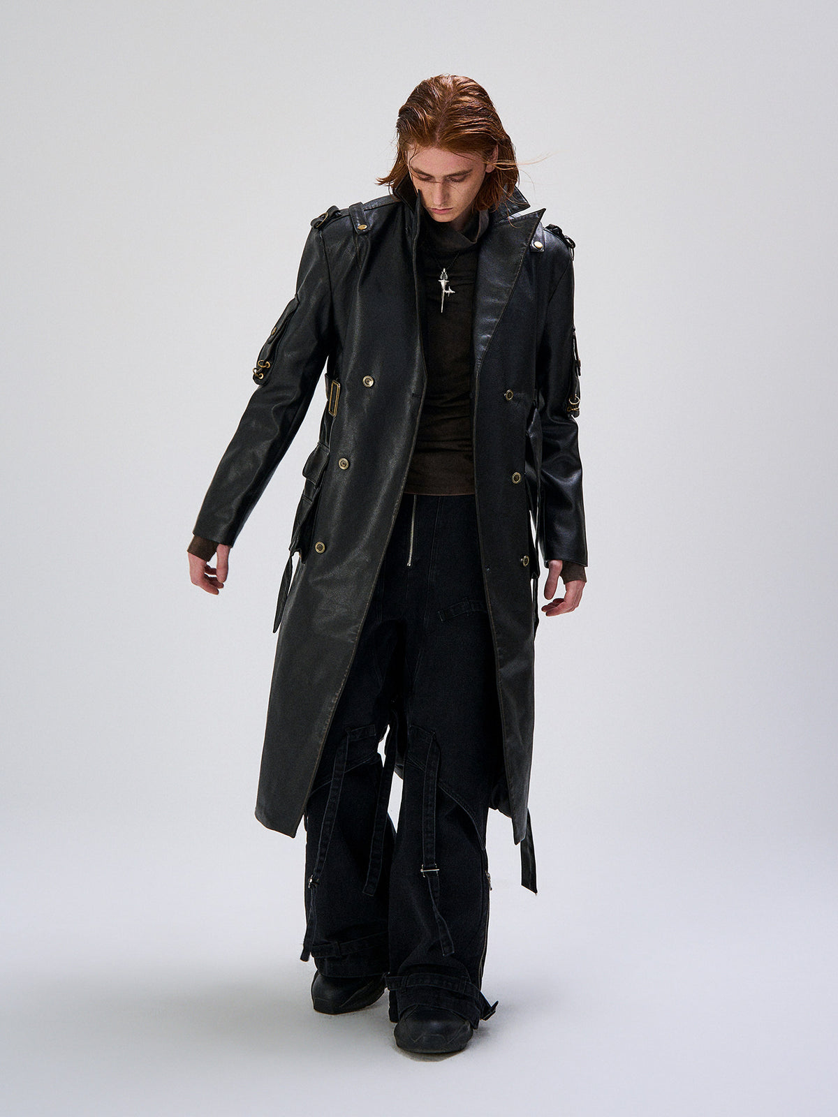 Paint Belted Oversize Coat WN27465