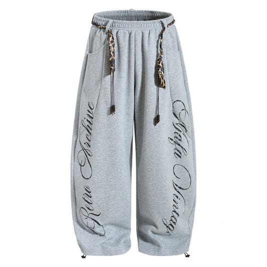 Sporty Curved Wide Leg Pants WN25690