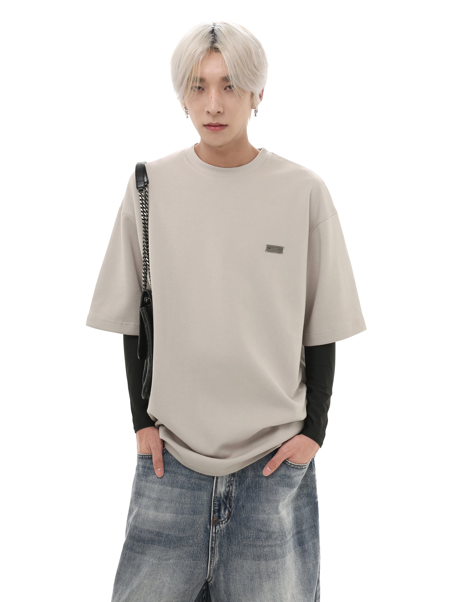 Cool Breathable Antibacterial Basic Round Neck Short Sleeve T-Shirt WN7989