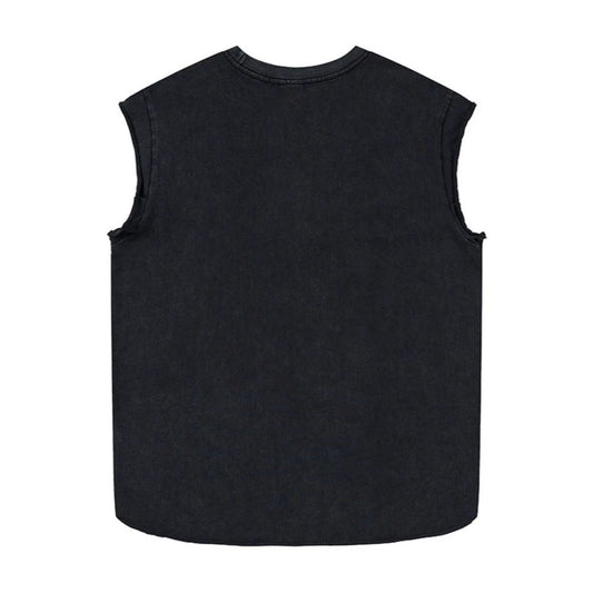 Damage Cross Letter Graphic Tank Top WN27970