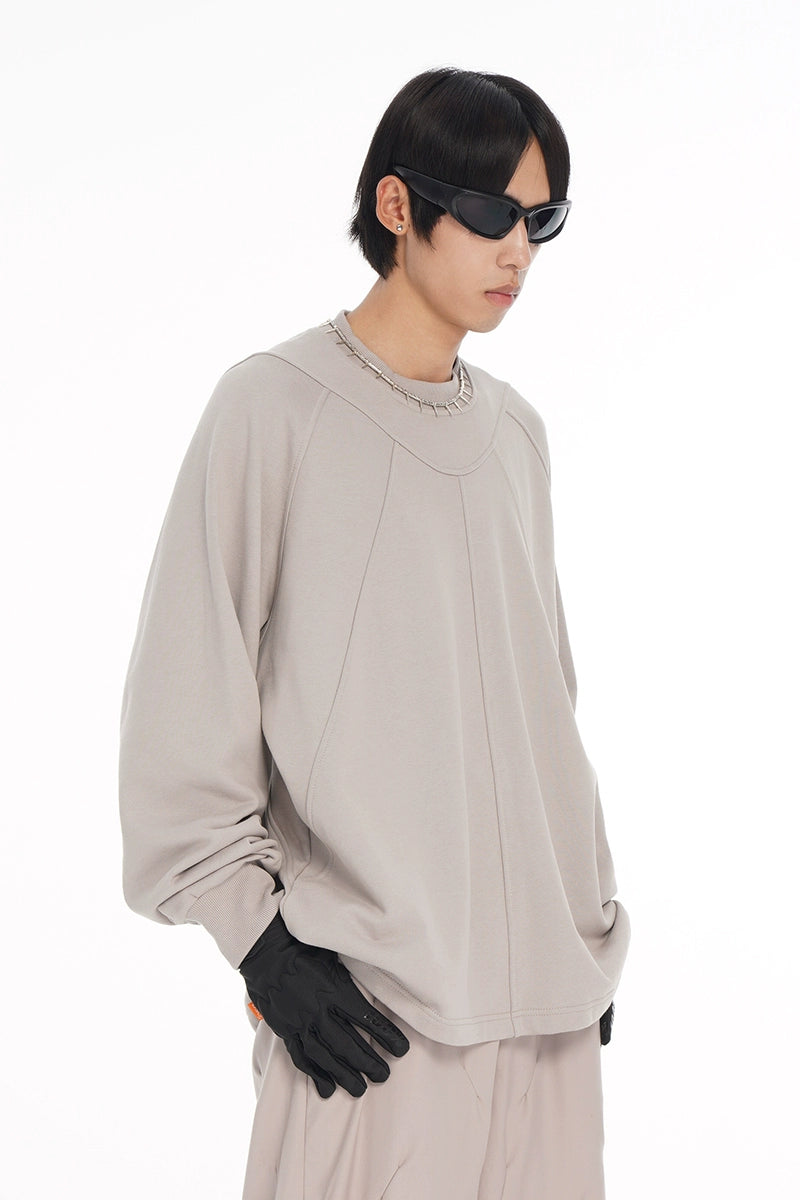 Basic Round Neck Long Sleeve Sweatshirt WN9032