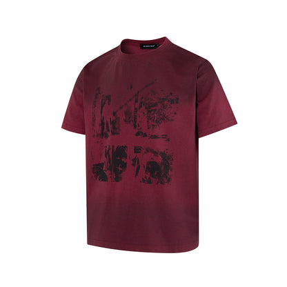 Graffiti Print Short Sleeve T-Shirt WN25686
