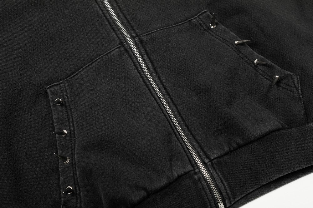 Studs Zipper Hodie WN28033