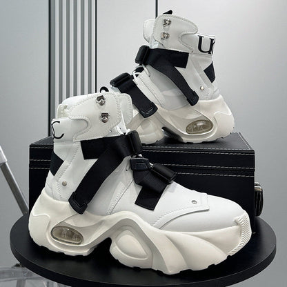 Strap Buckle Air Sole Sneaker Boots WN24706