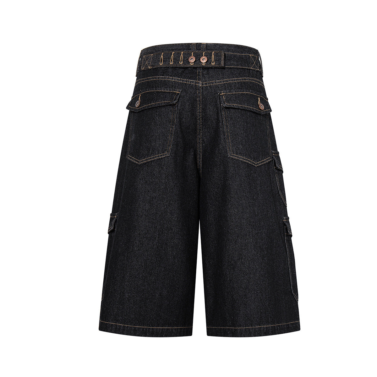 Wide Cargo Denim Half Jeans WN25807