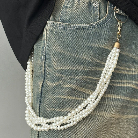Wrapped Pearl Beads Pants Chain WN21072