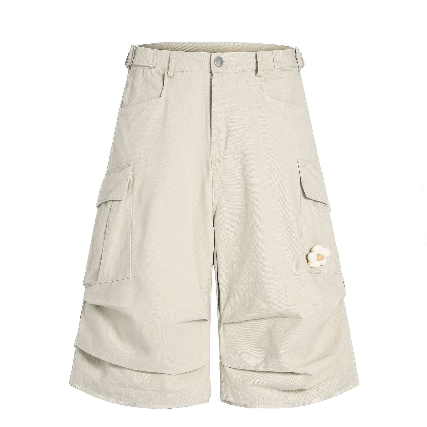 Multi-Pocket Straight Short Cargo Pants WN25829