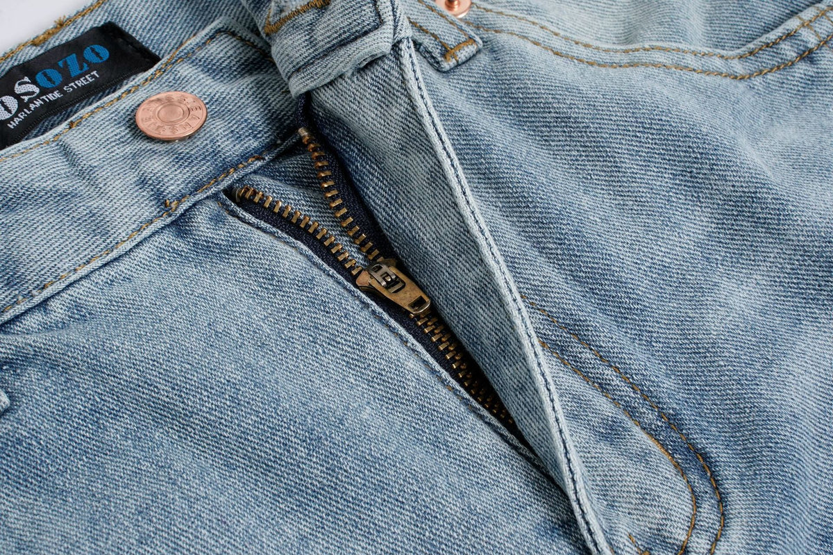 Deconstruction Curved Panel Wash Wide Leg Denim Jeans WN27930