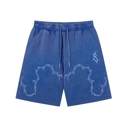 Thorn Washed Drawstring Short Pants WN26928